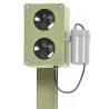 Répulsif électronique CHZ200 sur pied - Ultrasons anti-rongeurs et renards 2000m²