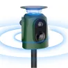Répulsif Électronique Solaire 360° à Ultrasons et Flash - Étanche IP65