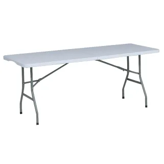 Table pliante en résine 10 couverts 180x70x74cm pieds métal