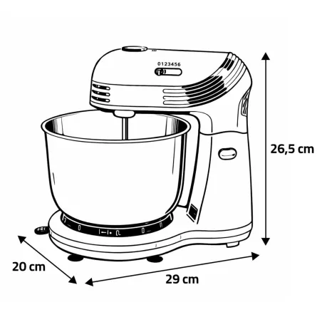 Robot pâtissier maison 6 vitesses 250 W