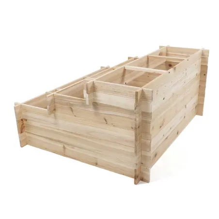 Carré potager Bois 3 niveaux 120 x 100 x 54 cm