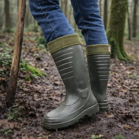 Bottes isolantes waterproof EVA polymère kaki 40 à 47