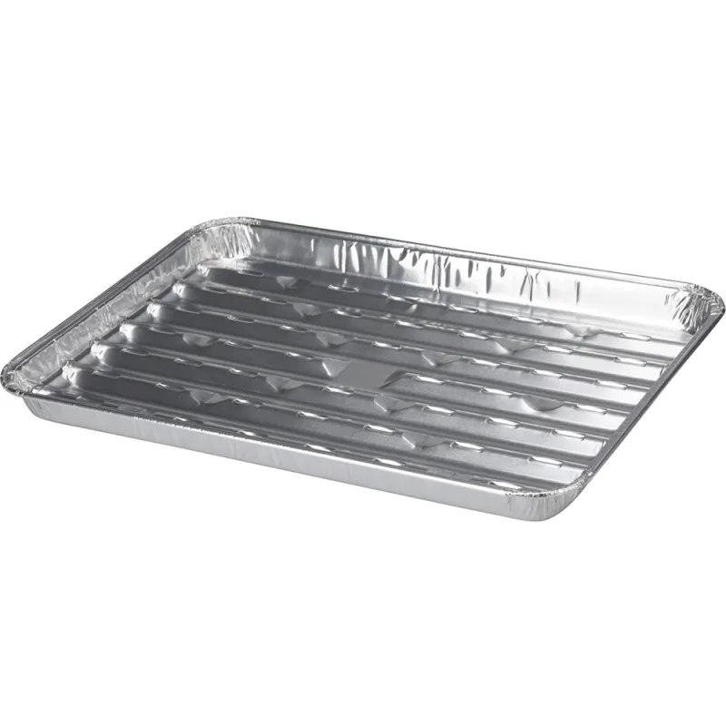 5 barquettes pour grillades bbq 34 x 23x 2,5 cm