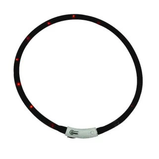 Collier Lumineux Réglable Noir - Visibilité jusqu'à 500m