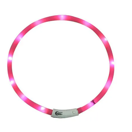Collier Lumineux Rose Réglable 20-70 cm - Visibilité 500m