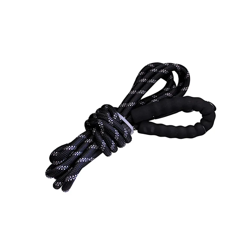 Longe réfléchissante en nylon - 5 mètres avec mousqueton et poignée