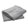 Serviette microfibre motif os 110x60 cm - Grise