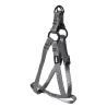 Harnais Réfléchissant Réglable en Nylon Gris - Sécurité Ajustable 50-65 cm