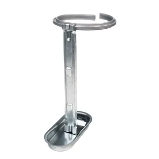 Lot de 2 abreuvoirs porte-bouteille pour cages en plastique gris - NOVITAL