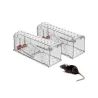 Lot de 2 cages à souris en plastique résistantes avec aération