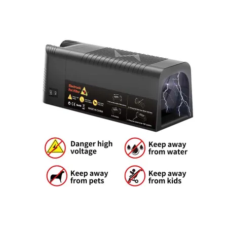 Piège à souris électrique USB - 2500V - 30 chocs par recharge