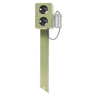 Répulsif électronique CHZ200 sur pied - Ultrasons anti-rongeurs et renards 2000m²