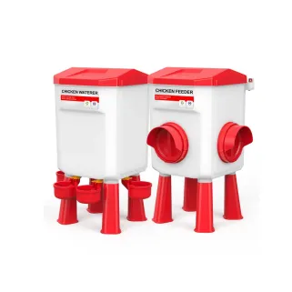 Kit mangeoire 12 kg + abreuvoir 11 L pour élevage poule