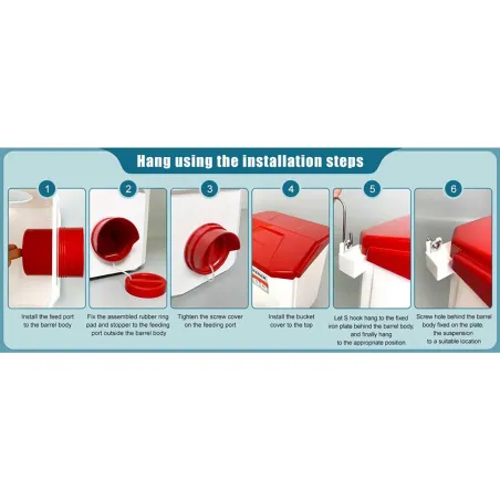 Kit mangeoire 12 kg + abreuvoir 11 L pour élevage poule