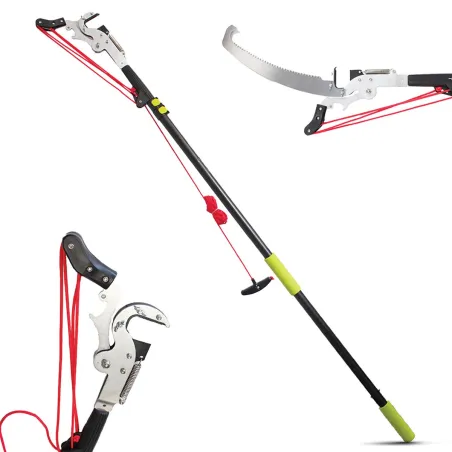 Échenilloir téléscopique Strong&Easy - Coupe branches jusqu'à 4,25 m avec scie intégrée