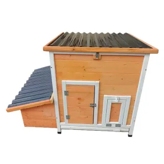 Poulailler Hefa+ en pin traité avec toit plastique - 6 poules