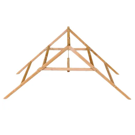 Perchoir poules en bois 2 échelles avec balançoire