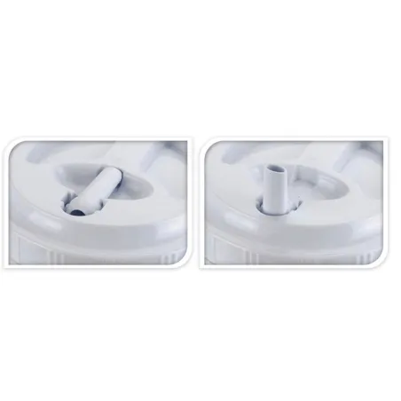 Lot de 3 Distributeurs de Boisson en Plastique - Capacités 7,5L, 2,4L et 1,25L - Bleu et Blanc