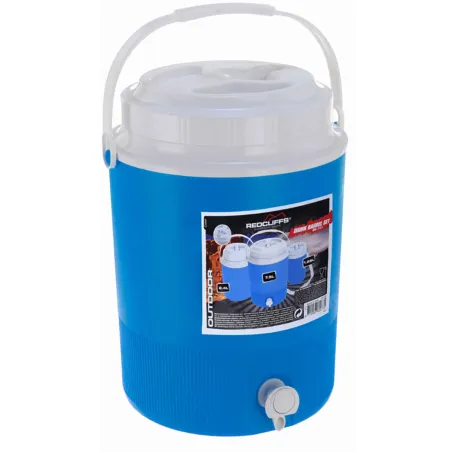 Lot de 3 Distributeurs de Boisson en Plastique - Capacités 7,5L, 2,4L et 1,25L - Bleu et Blanc