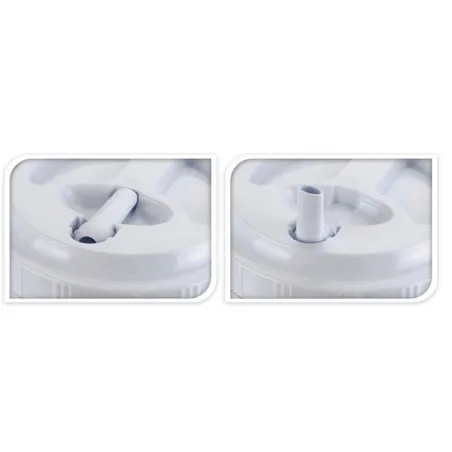 Lot de 3 Distributeurs de Boisson en Plastique - Capacités 7,5L, 2,4L et 1,25L - Bleu et Blanc