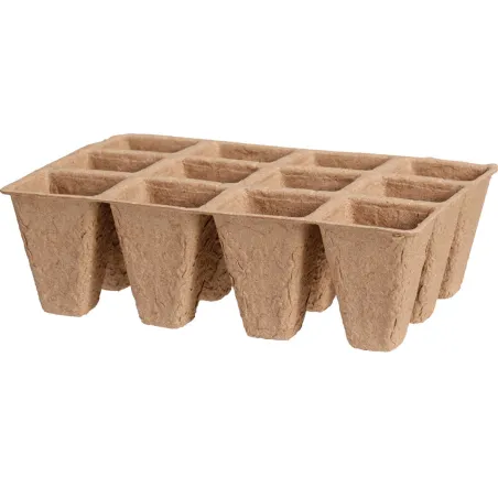 Lot de 4 plaques biodégradables 12 alvéoles Progarden