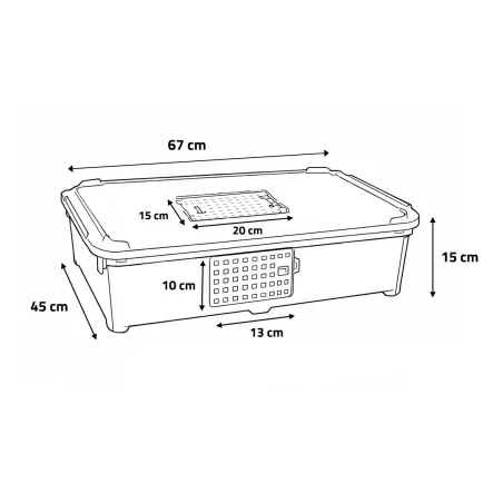 Panier de transport pour volailles 67 x 45 x 15 cm
