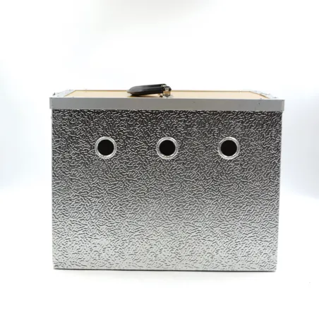 Panier aluminium 2 loges 24 x 21 x 28cm