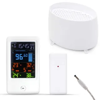 Station météo connectée avec pluviomètre - Affichage couleur et alertes météo