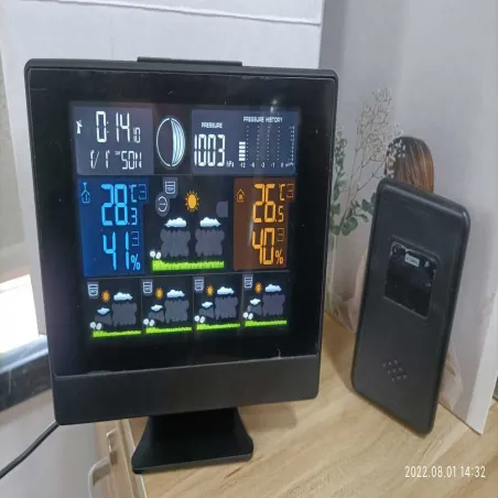 Station météo Forecast + - Noir