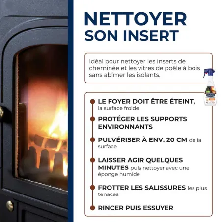 Nettoyant Express Insert Poêle et Cheminée - Starwax 500ml