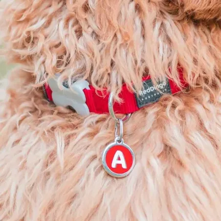 Médaille Alphabet en Acier Inoxydable - Gravure Personnalisable