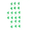 Lot de 10 clips de fixation 85x25mm pour tunnel de jardin - Vert