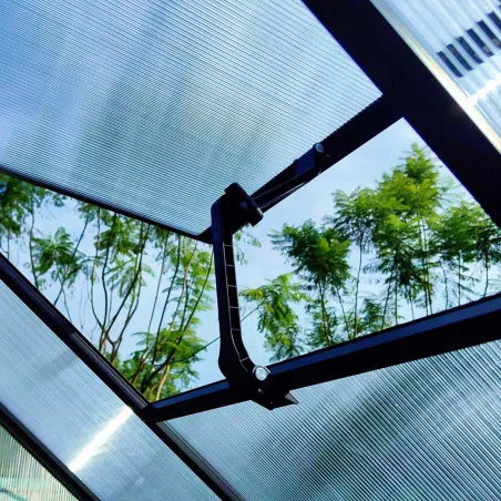 Serre de jardin en aluminium et polycarbonate 6,2 m² - 350x177x192 cm