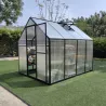 Serre de jardin en aluminium avec polycarbonate 4 mm - 235x177x192 cm