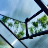 Serre de Jardin en Aluminium avec Polycarbonate 119x177x192cm - Transparente et Verte
