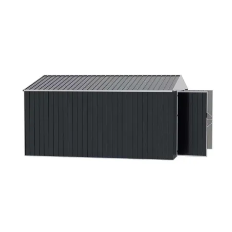 Abri de jardin en acier Escaut - Structure robuste avec portes battantes doubles