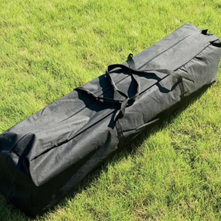 Tonnelle pliante 3x3 m en acier vert avec parois latérales