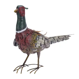 Décoration faisan en métal 58×20×40 cm