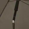 Parasol de jardin inclinable Ø 2 m taupe - Toile polyester 180 g/m² - Protection UPF 30+