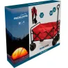 Chariot de transport pliable robuste 96x61x102 cm - Charge 80 kg - Roues freinables 7x4 pouces