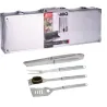 Mallette 4 ustensiles barbecue en acier inoxydable - Kit complet pour grillades