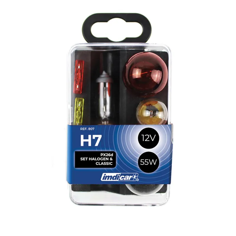 Coffret de Secours Ampoules H7 12V 55W pour Voiture
