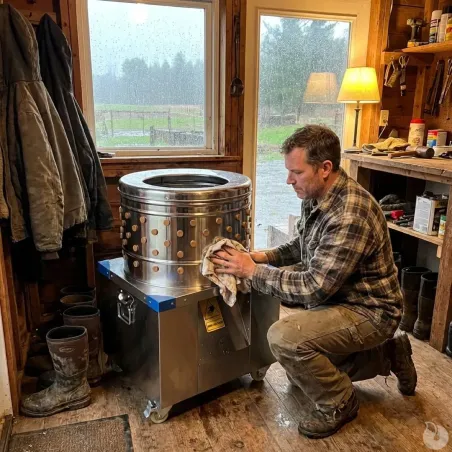 Plumeuse humide inox 154 doigts – Tambour 60 cm