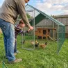 Enclos volaille métal galvanisé 24 m² – maille 25 mm