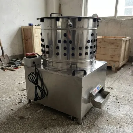 Plumeuse professionnelle Cylindra inox 144 doigts 0,75kW River Systems