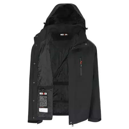 Parka tous temps Persia noir Herock – imperméable & respirante