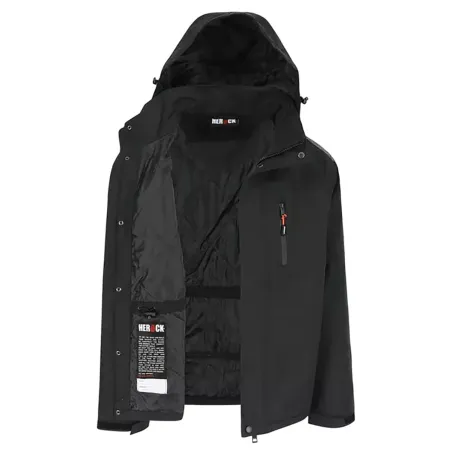 Parka tous temps Persia noir Herock – imperméable & respirante