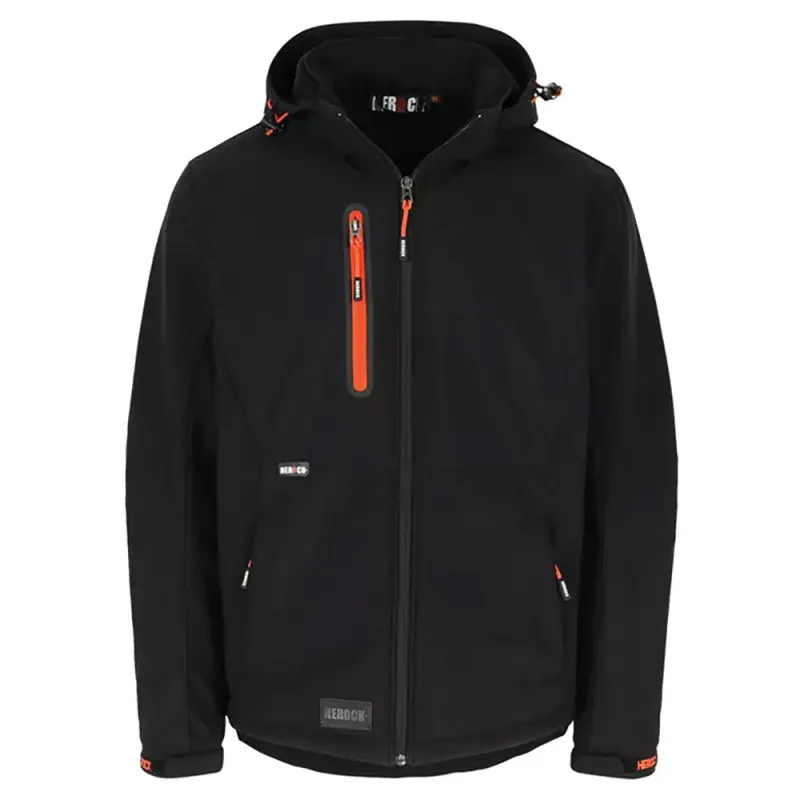 Veste Softshell Trystan Kaki/Noir Herock M à 3XL – Respirante & déperlante
