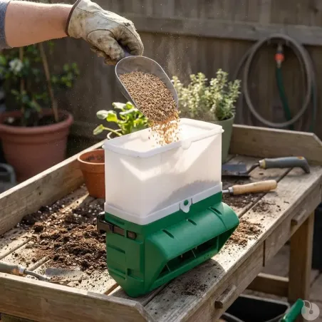 Mangeoire BEC anti-gaspillage 10 Kg fixation grillage et murale