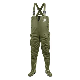 Waders Homme Nylon PVC Kaki - Imperméables avec Maille Anti-Transpirante